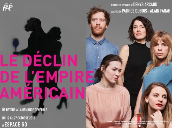 Affiche de la pièce de théâtre Le Déclin de l'empire américain