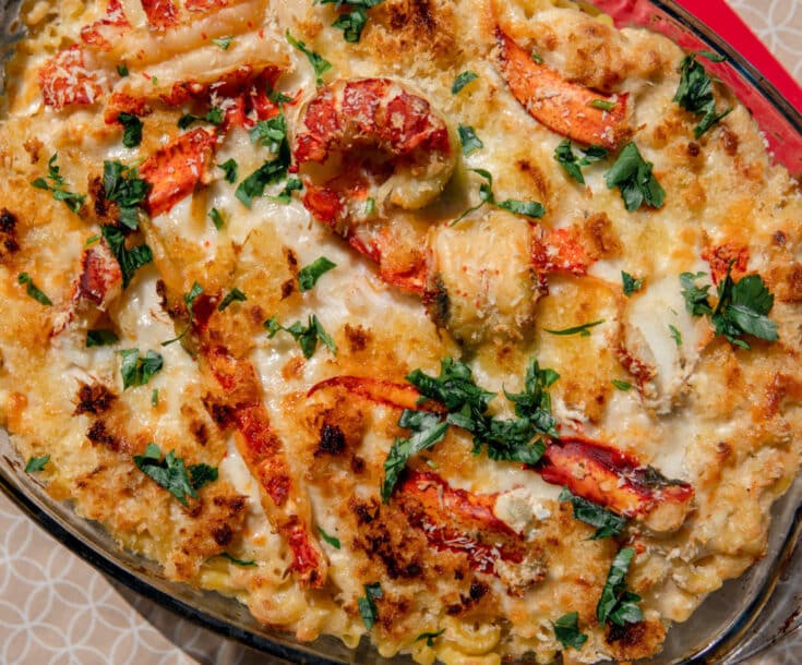 macaroni au fromage et au homard
