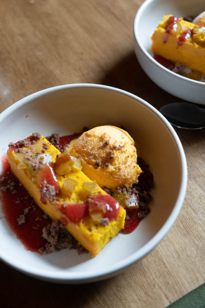 Dessert Ă la citrouille chez Le Mangeoir