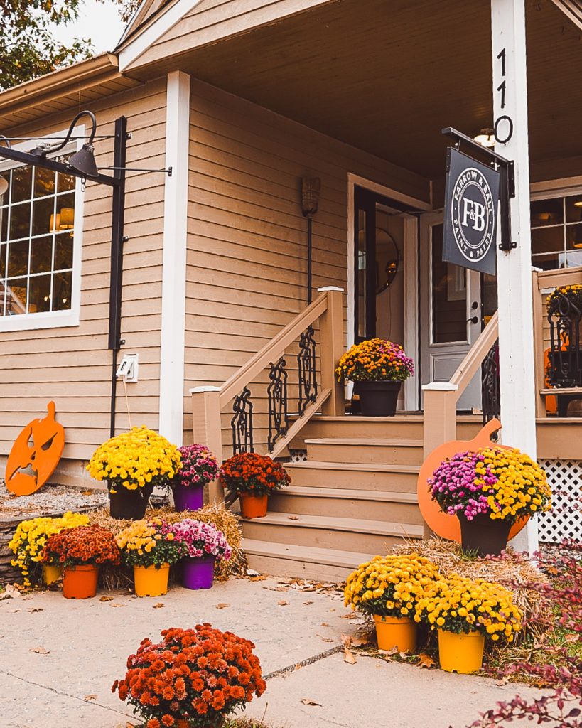 rue principale du village de Knowlton dans les Cantons-de-l'Est au Québec