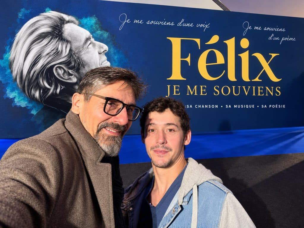 Photo Marc-Olivier et Guy à la soirée de première : Félix, Je me souviens